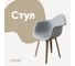 Стул-кресло из пластика DERSTUHL Plast Dark Beige Eames, белый DSL045.502 1