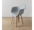 Стул-кресло из пластика DERSTUHL Plast Dark Beige Eames, белый DSL045.502 7