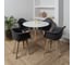 Комплект стульев пластиковых DERSTUHL 4 шт Plast Dark Beige Eames, темно-серый, DSL045.503.4 2