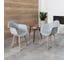 Комплект стульев пластиковых DERSTUHL 2 шт Plast Dark Beige Eames, белый, DSL045.502.2 2