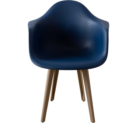 Комплект стульев пластиковых DERSTUHL 4 шт Plast Dark Beige Eames, темно-синий, DSL045.517.4