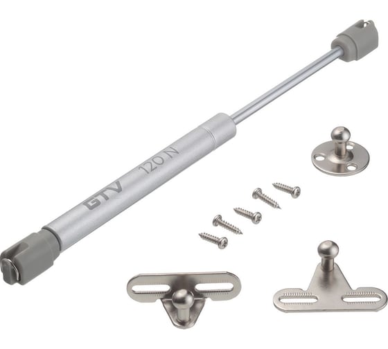 Мебельный газлифт GTV 120N, серый PD-G0120-N02