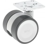 Мебельное колесико GTV CIRCO, без тормоза, диаметр 50 мм, серый KM-CIRCO-50MM-BH-19