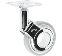 Мебельное колесико GTV GIRA, без тормоза, диаметр 60 мм, серый матовый KM-GIRA-60MM-BH-19