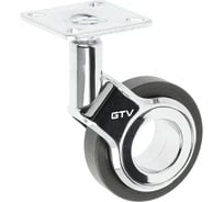 Мебельное колесико GTV GIRA, без тормоза, диаметр 75 мм, черный KM-GIRA-75MM-BH-20