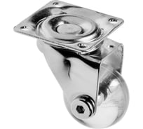 Мебельное колесико GTV без тормоза, BRAZYLIA, диаметр 35 мм, прозрачный KM-RD-35-SF