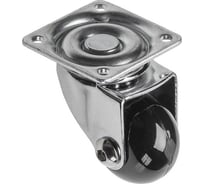 Мебельное колесико GTV без тормоза, BRAZYLIA, диаметр 35 мм, черный KM-RD-35-SF-20