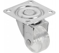 Мебельное колесико GTV без тормоза, диаметр 35 мм, прозрачный KM-A035MM-00