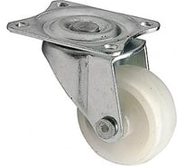 Мебельное колесико GTV без тормоза, диаметр 30 мм, белый 8 шт KM-015030-10