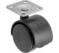 Мебельное колесико GTV без тормоза, диаметр 40 мм, черный KM-00-40-D20