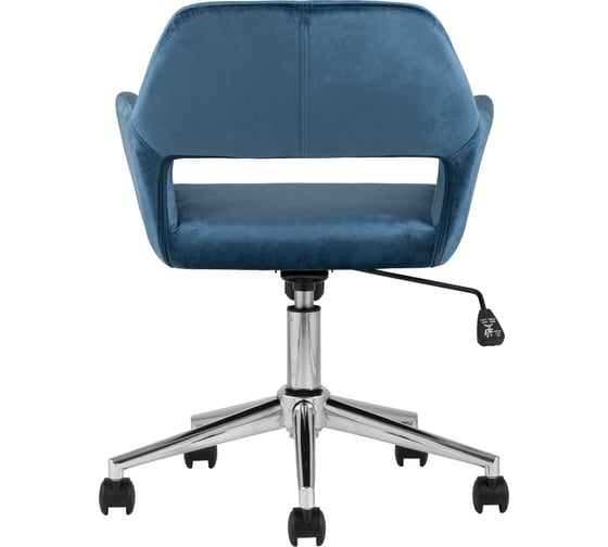 Офисный стул Стул Груп ROSS велюр, синий ROSS CHROME VELVET DARK BLUE