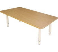 Стол детский Дошколенок, 900х450х400-580 мм, регулируемый, рост 0-3 (85-145 см), пластик, бук, слоновая кость ОФИСМАГ 531104