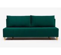 Диван-кровать Бонавентура, велюр зеленый, механизм Еврокнижка 195x77x73 см, Divan24 70310390