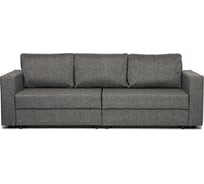 Диван кровать Аликанте раскладной двуспальный еврокнижка серая рогожка, Divan24 77400192