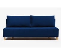 Диван-кровать Бонавентура, велюр синий, механизм Еврокнижка 195x77x73 см, Divan24 70310388