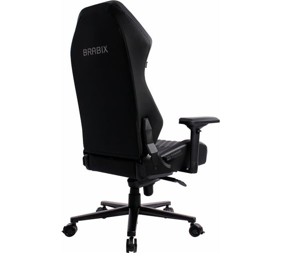 Кресло PREMIUM Core GM-160, мультиблок, 4D подлокотники, литой поролон, черное/серое, BRABIX 532952