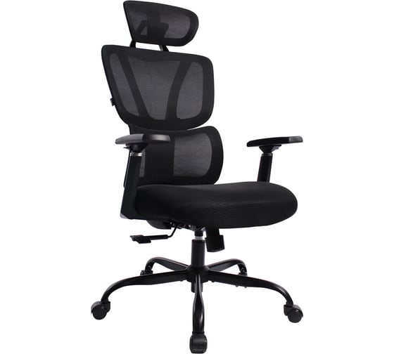 Кресло PREMIUM Fargo ER-710, синхромеханизм, 3D подлокотники, сетка, черное, BRABIX 532949 1