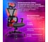 Кресло PREMIUM Toxin GM-520, синхромеханизм, экокожа/сетка, черное/красное, BRABIX 532950 5