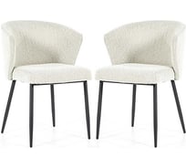 Стул Hesby Cadence Serene (комплект 2 шт.) бежевый, черный HSBI_DC148_white_2