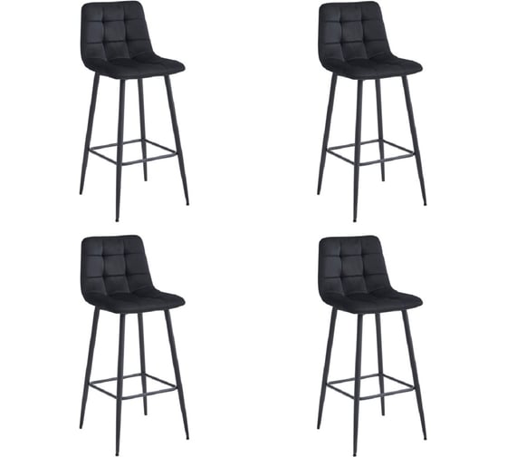Стул барный Hesby Balance Fusion (комплект 4 шт.) черный HSBI_BC101_black_4 1