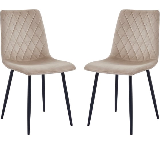 Стул Hesby Serenity Whirl(комплект 2 шт.) бежевый, черный HSBI_DC102_beige_2