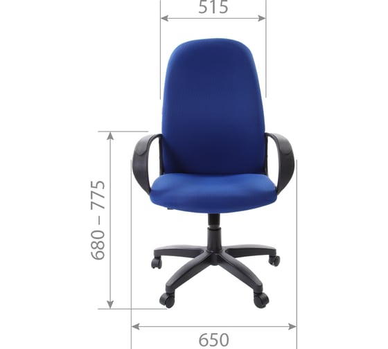 Компьютерное кресло CHAIRMAN 279 TW-10 синий 00-01152934