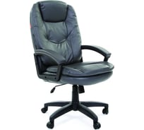 Компьютерное кресло CHAIRMAN 668 LT черный пластик экопремиум серый 00-07011068