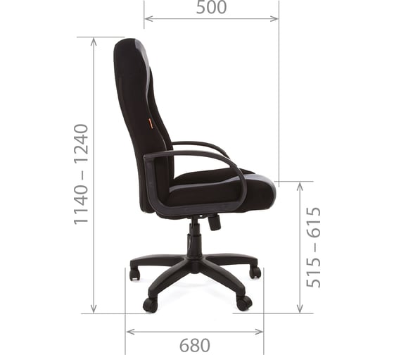Компьютерное кресло CHAIRMAN 785 TW-11 черный + TW-12 серая N 00-07017615
