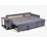 Угловой диван-кровать Divan24 Атланта люкс, серый Veluta lux 32 70310386 21