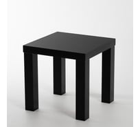 Стол журнальный квадратный деревянный Divan24 35x35 см, кофейный столик маленький, черный 77400070