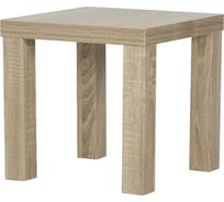 Стол журнальный квадратный деревянный Divan24 35x35 см, кофейный столик маленький, Дуб Сонома 77000283