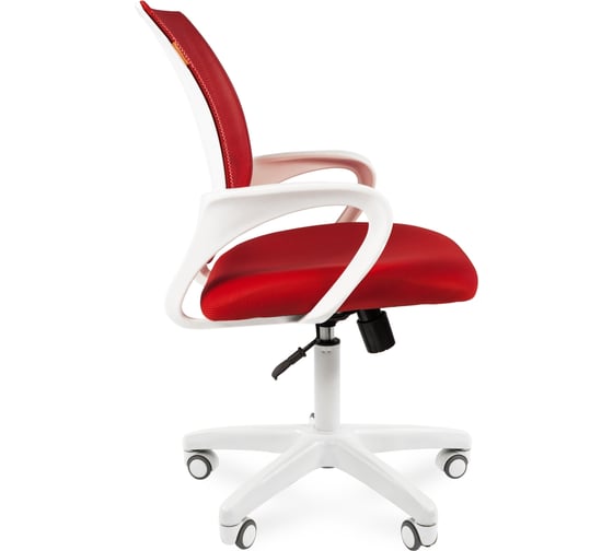 Компьютерное кресло CHAIRMAN 696 белый пластик TW-19/TW-69 красный 00-07014837