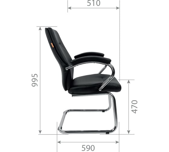 Компьютерное кресло CHAIRMAN 495 экопремиум черный 00-07054060