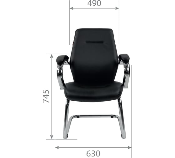 Компьютерное кресло CHAIRMAN 495 экопремиум черный 00-07054060