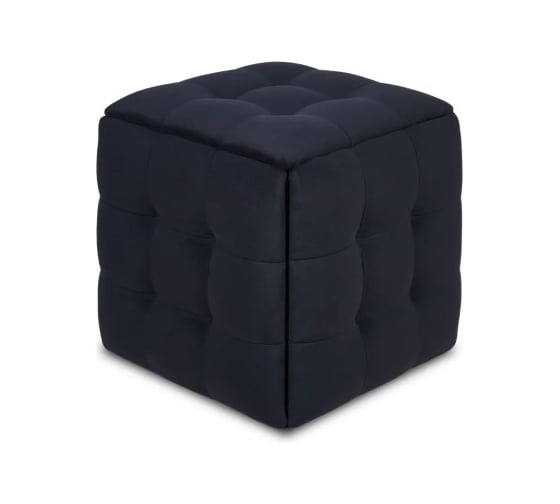 Пуф-трансформер Divan24 5 в 1 черный, велюр, 50x50x53 см 63000341