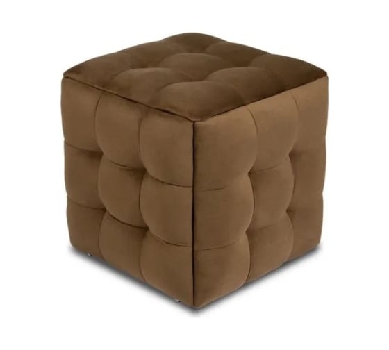 Пуф-трансформер Divan24 5 в 1 коричневый, велюр, 50x50x53 см, 63000185