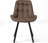 Набор стульев обеденных Divan24 Трон люкс темно-коричневый велюр 23, 2 шт 73000402