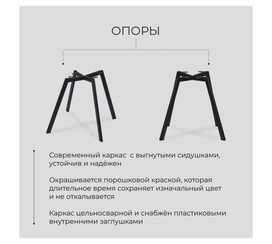 Комплект обеденных стульев Divan24 Трон лайт 2 синий 2 шт, рогожка для кухни, столовой, гостиной 77200004