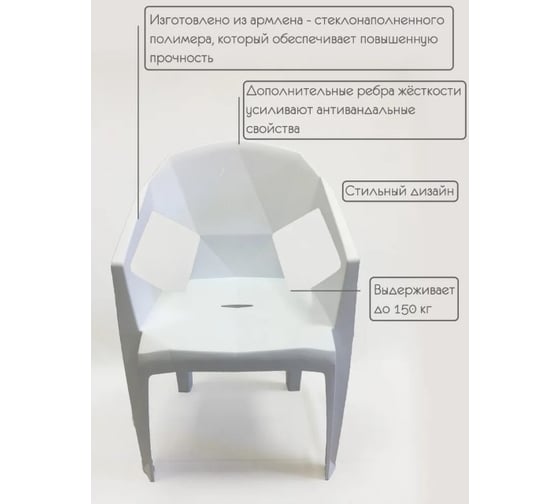 Набор стульев Divan24 EPICA белые 4 шт 30001401