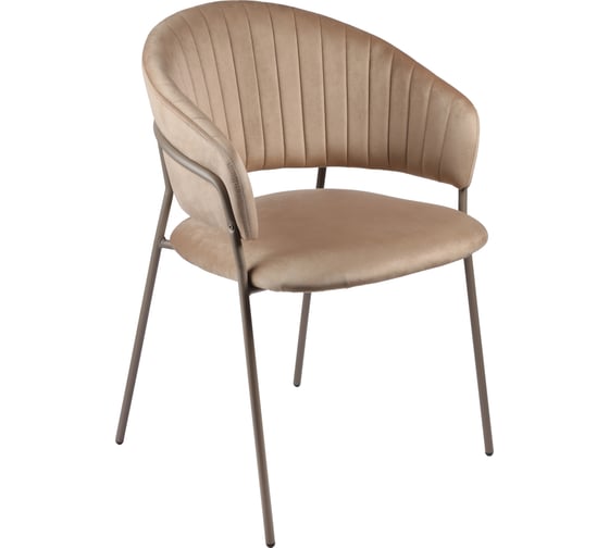 Комплект из 2 стульев Алвест AV 433 ткань Sirius latte, каркас РЕ 7006Т бежево-серый матовый AV 433-Sl-7006Т-К