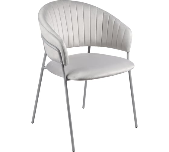 Комплект из 2 стульев Алвест AV 433 ткань Sirius silver, каркас RAL 7004 серый муар AV 433-Ss-7004-К
