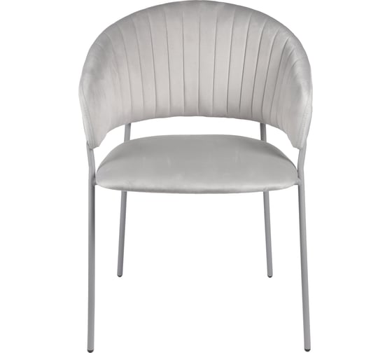 Комплект из 2 стульев Алвест AV 433 ткань Sirius silver, каркас RAL 7004 серый муар AV 433-Ss-7004-К