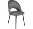 Комплект из 2 стульев Алвест AV 415 ткань Sirius grey/ спинка Sirius Deco 03 grey, опора К3 прямая разборная, черный глянец AV 415 Sg/SD03g-08-К 2