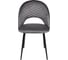 Комплект из 2 стульев Алвест AV 415 ткань Sirius grey/ спинка Sirius Deco 03 grey, опора К3 прямая разборная, черный глянец AV 415 Sg/SD03g-08-К 3