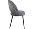 Комплект из 2 стульев Алвест AV 415 ткань Sirius grey/ спинка Sirius Deco 03 grey, опора К3 прямая разборная, черный глянец AV 415 Sg/SD03g-08-К 4