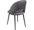 Комплект из 2 стульев Алвест AV 415 ткань Sirius grey/ спинка Sirius Deco 03 grey, опора К3 прямая разборная, черный глянец AV 415 Sg/SD03g-08-К 5