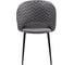 Комплект из 2 стульев Алвест AV 415 ткань Sirius grey/ спинка Sirius Deco 03 grey, опора К3 прямая разборная, черный глянец AV 415 Sg/SD03g-08-К 6