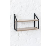 Стеллаж настенный-настольный Титан Мета Ангули 150x450, ясень шимо темный 4670026245462