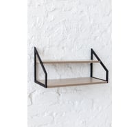 Стеллаж настенный-настольный Титан Мета Ангули 250x600, ясень шимо светлый 4670026245455