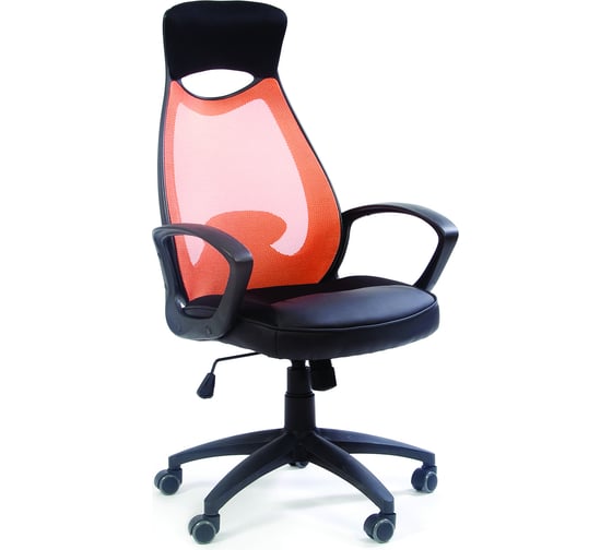 Компьютерное кресло CHAIRMAN 840 черный пластик TW-66 оранжевый 00-07025291 1
